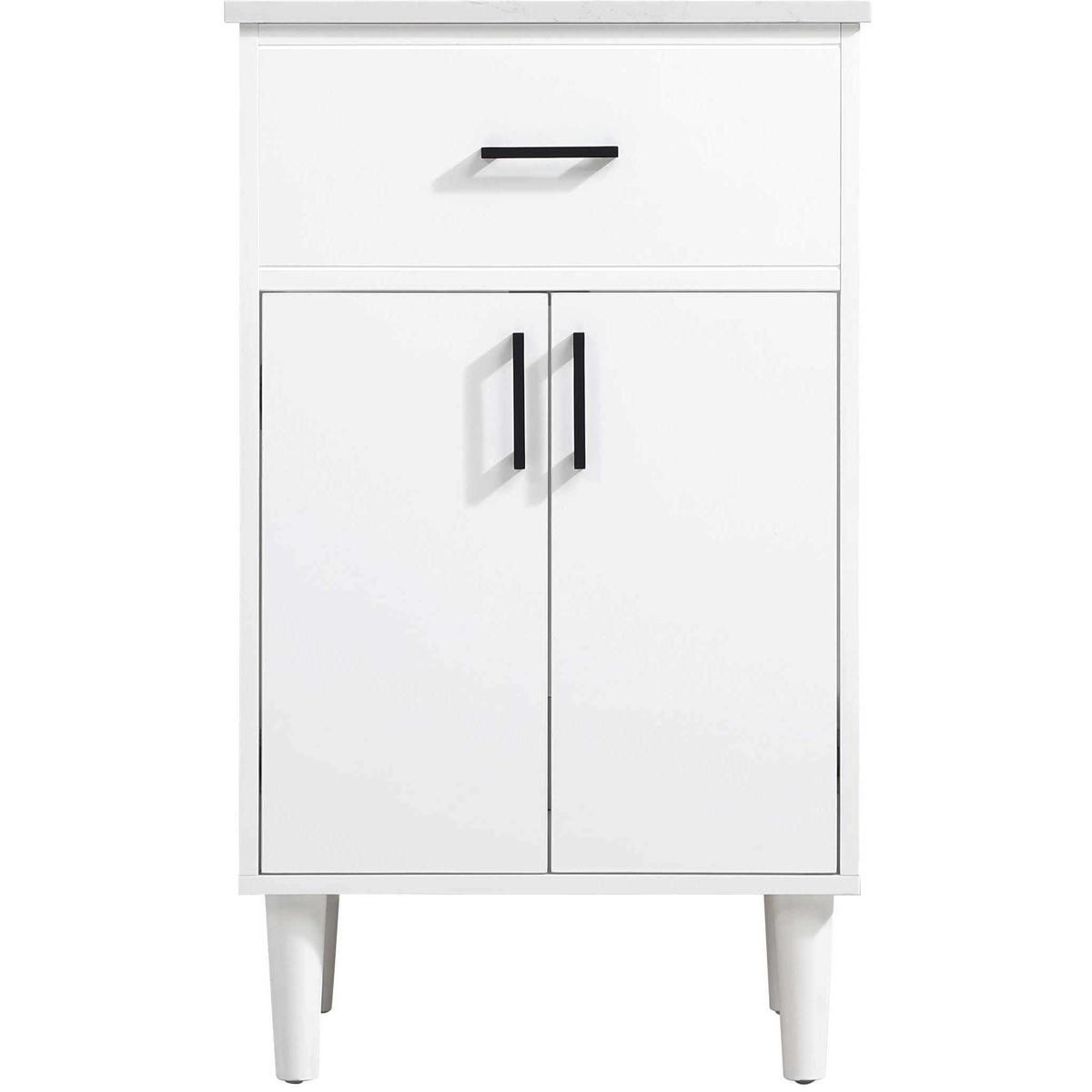 Elegant Lighting VF25020MWH Chandler 20 X 34 inch White Bathroom Vanity Cabinet