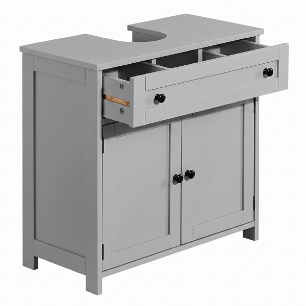 Freestanding Bathroom Under Sink Cabinet Gray For Bathroom Laundry Room