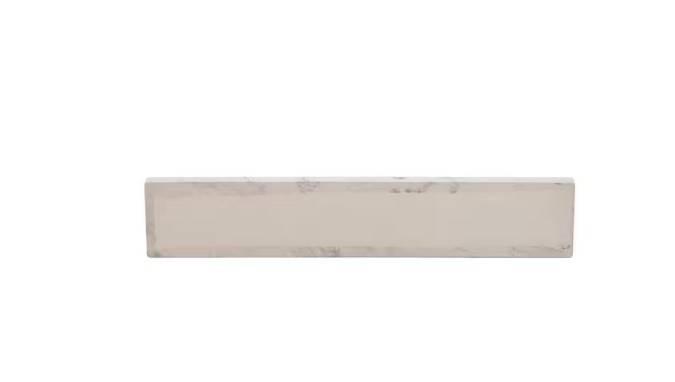 H D 18 in. W Cultured Marble Vanity Sidesplash in Lunar
