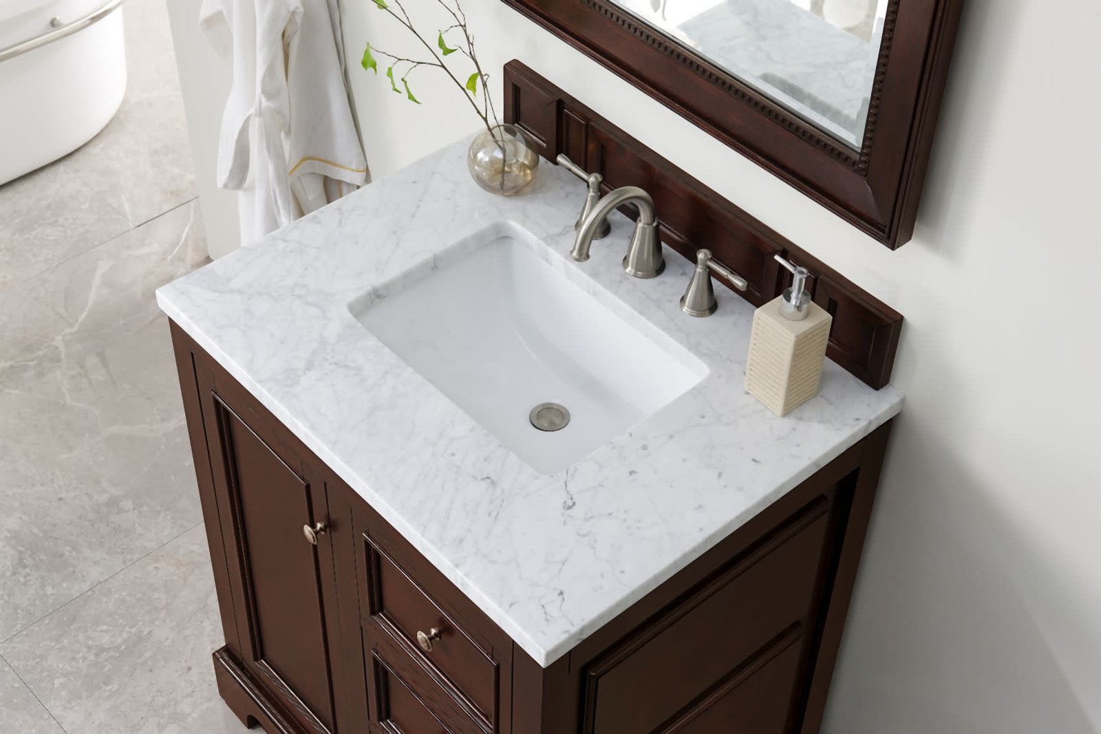 James Martin Vanities 825-V30-3CAR De Soto 32″ – White