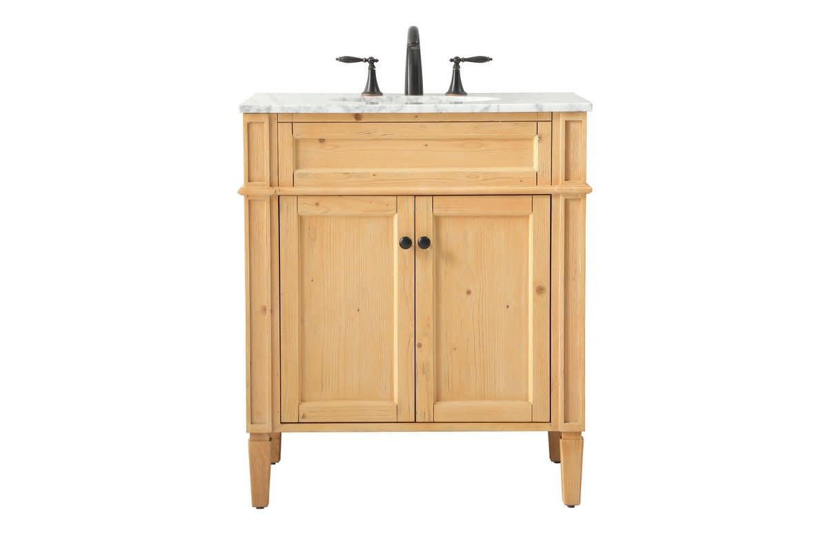 Elegant Lighting VF12530 Park Avenue 30″ – Natural Wood
