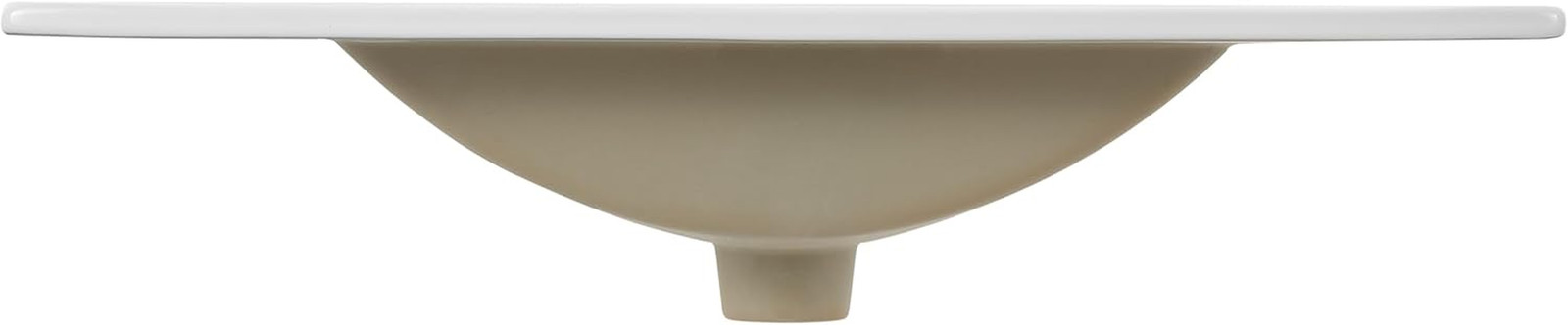 Ancillary 30 In. W X 18.25 In. D Ceramic Vanity Sink Top with 3-Hole Rectangular