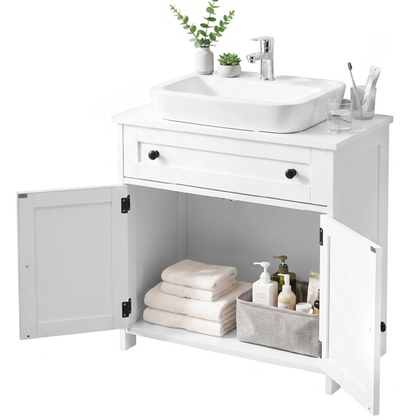 Freestanding Bathroom Under Sink Cabinet White For Bathroom Laundry Room