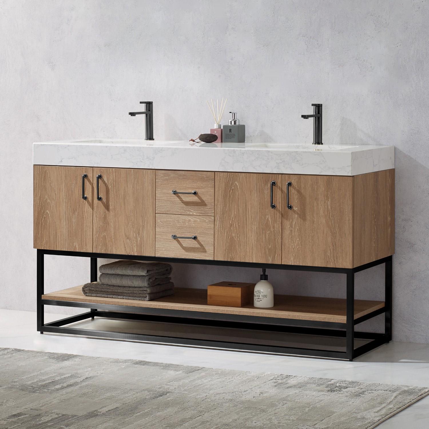 Miseno MV789060B-NM Alistair 60″ – North American Oak