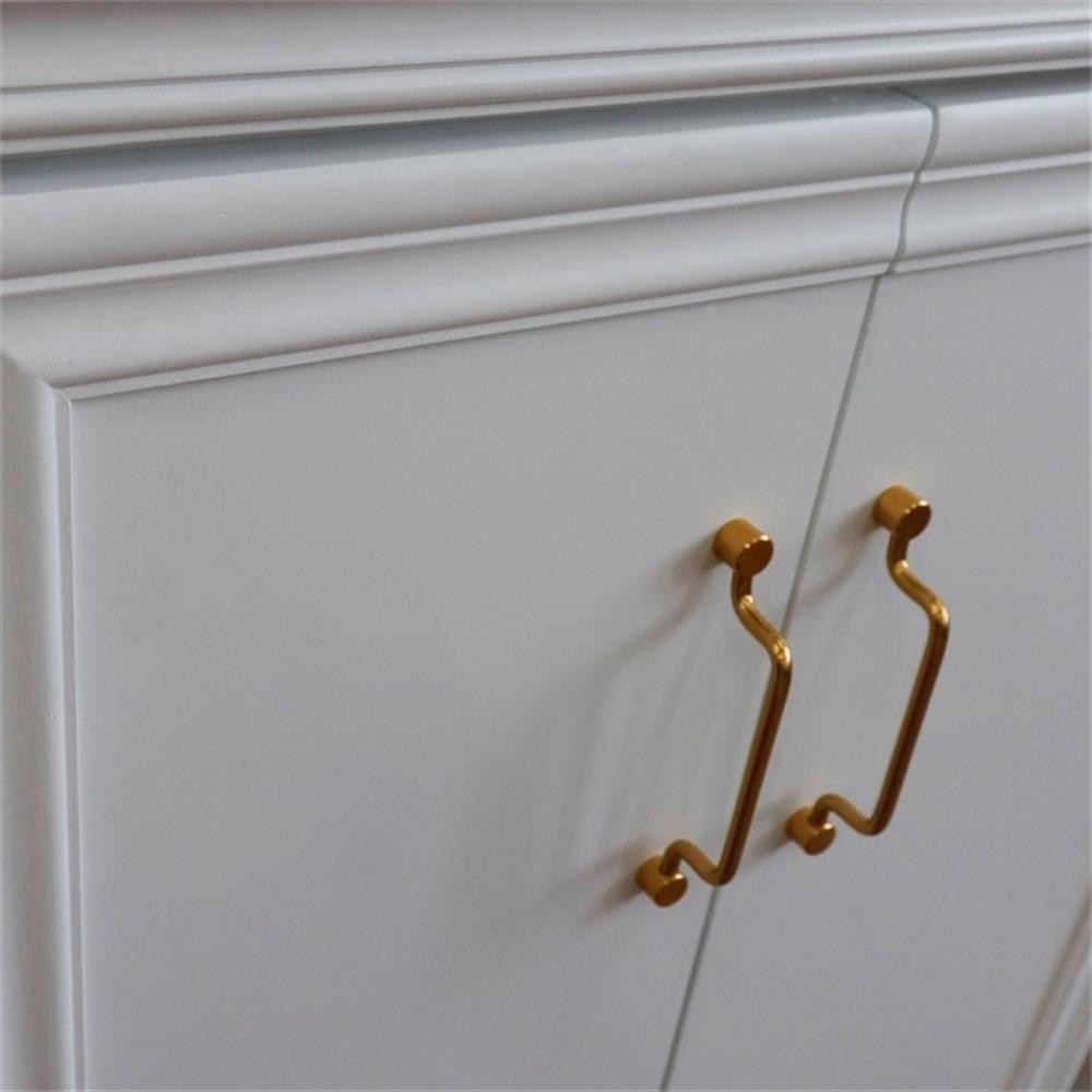 24 in. Single Wooden Vanity White Finish Cabinet Only