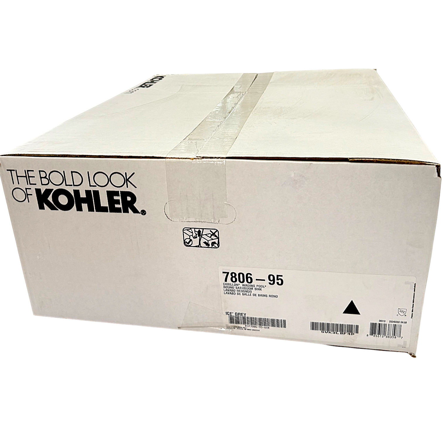 NEW KOHLER K-7806-95 Carillon Round Wading Pool Vessel Bathroom Sink, White