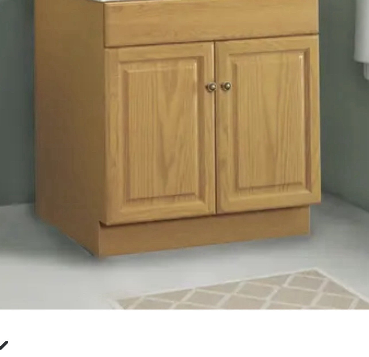 Designhouse Claremont 24×18 Honey Oak Bath Vanity New