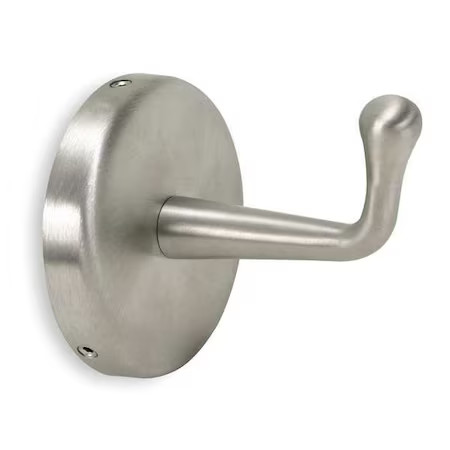 Zoro Select 1Ecn4 Bathroom Hook, 1 Hook, 3-1/4In D, Satin, 1Ecn4
