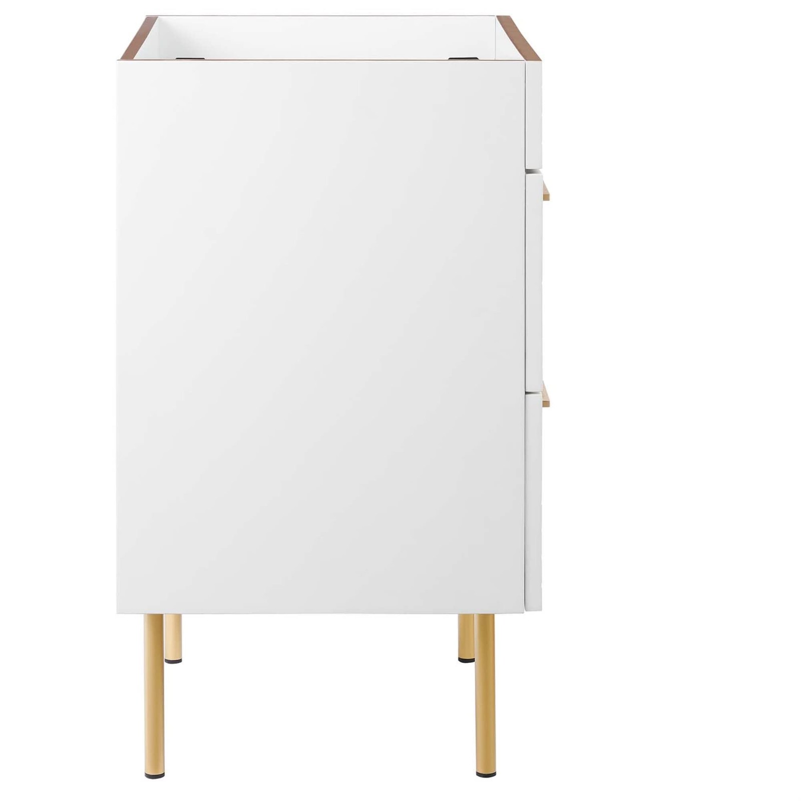 Modway Daybreak 23.5″ Particleboard MDF Wood and Metal Bathroom Vanity in White
