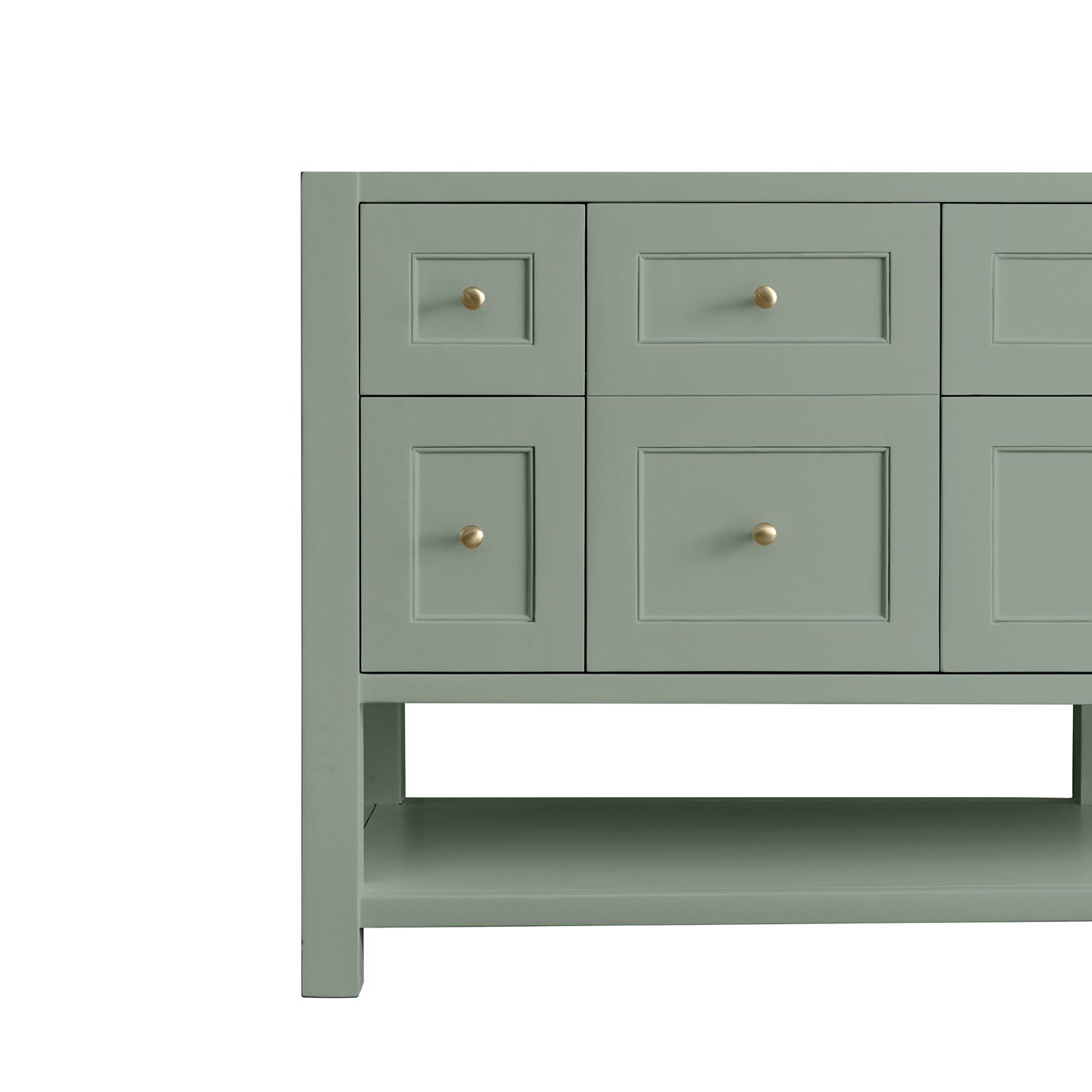 72in James Martin Breckenridge 330-V72-SC Vanity Base Only, Smokey Celadon