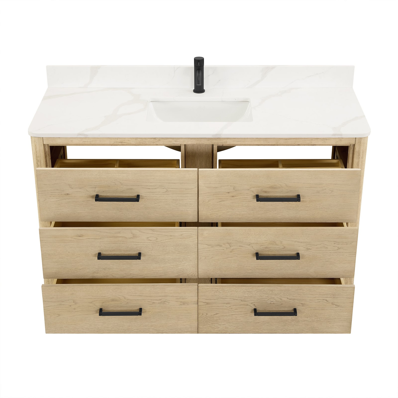 Miseno MV-NM-706555 Porto 54″ – Aged Natural Oak / Fish Maw White