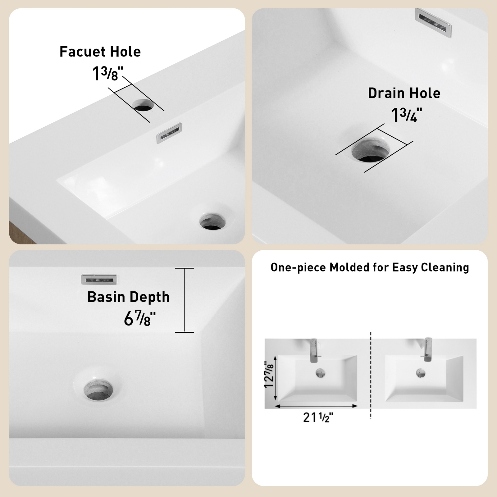72″ Wall Mounted White Bathroom Vanity With Double Stone Resin Sink 4 Drawers