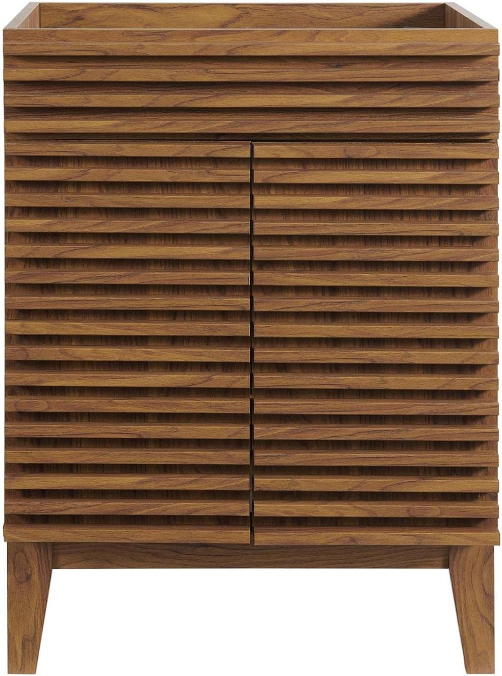 Render 23.5″ Bathroom Vanity in Walnut (Sink Basin Not Included)