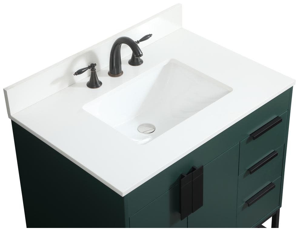 Elegant Lighting VF48832M-BS Eugene 32″ – White