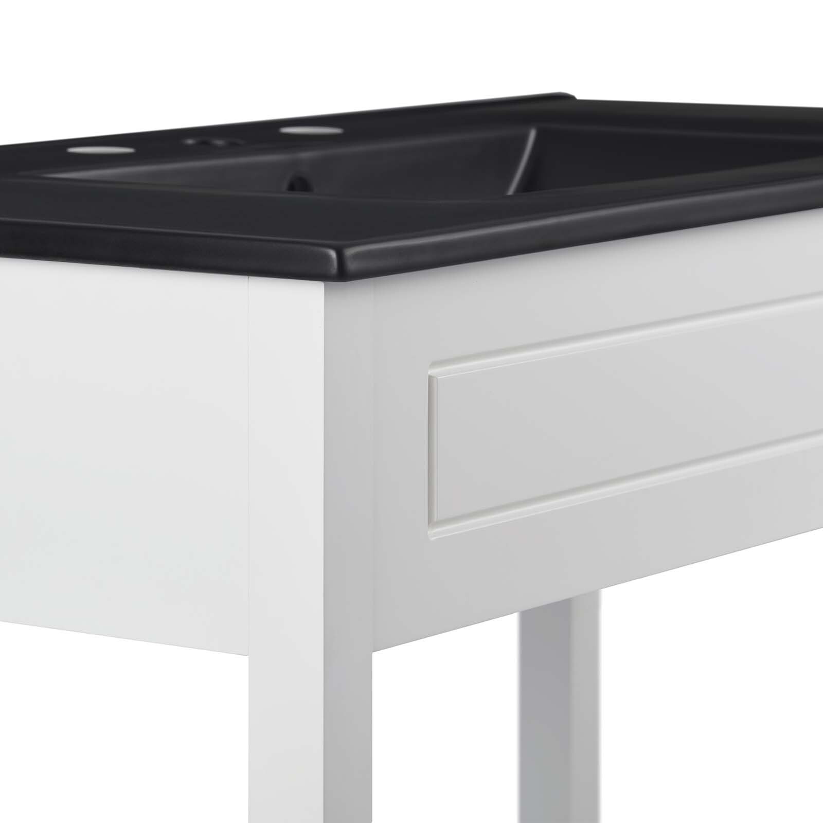 Modway Altura 24″ Bathroom Vanity in White Black