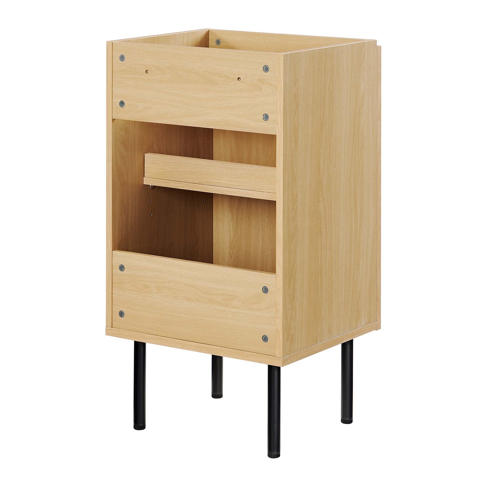 Modway Chaucer 18” Bathroom Vanity Cabinet in Oak (Sink Basin Not Included)
