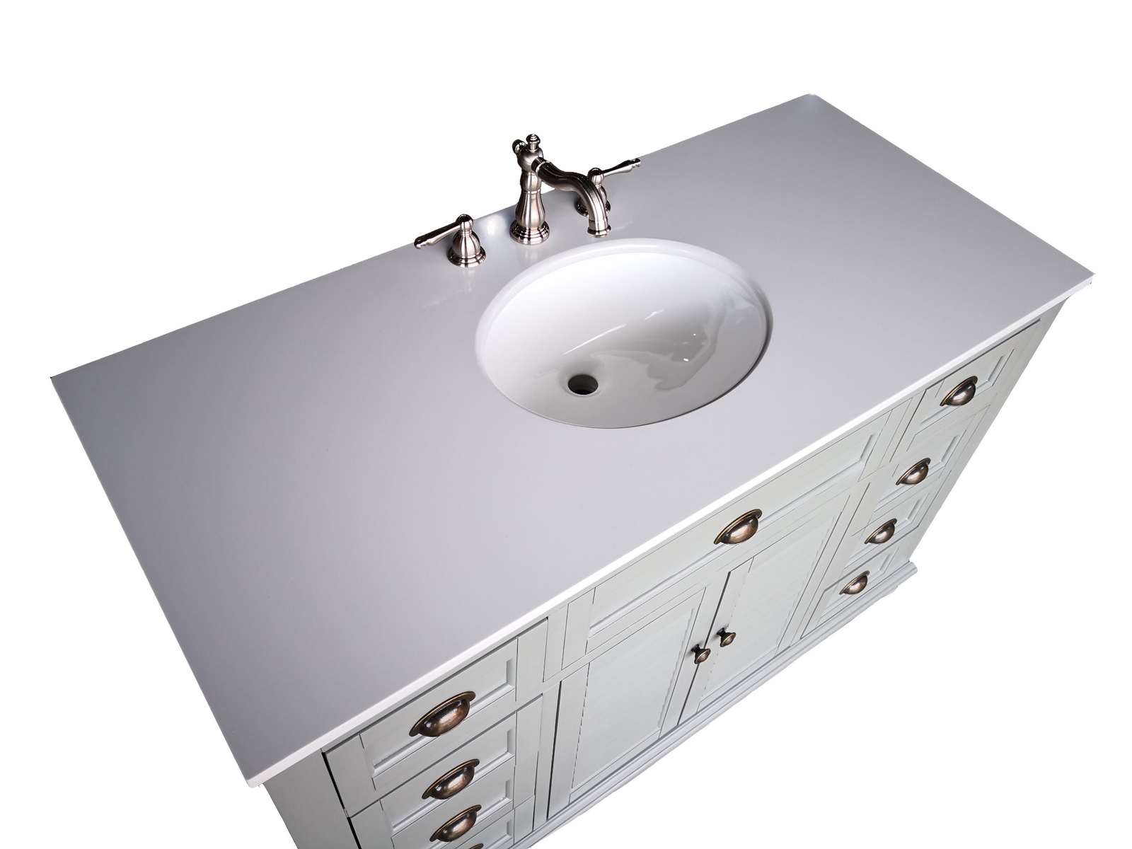 49 inch Glennville Quartz Gray Bathroom Vanity 28329CK-QT