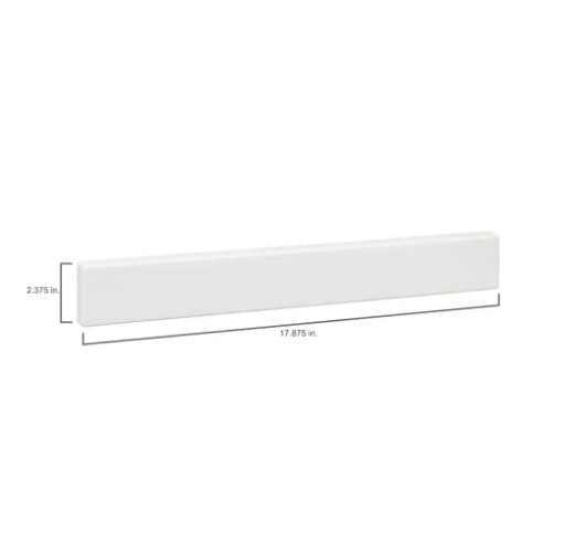 17.875 in. W Cultured Marble Vanity Sidesplash in White – USS19Y-3Y