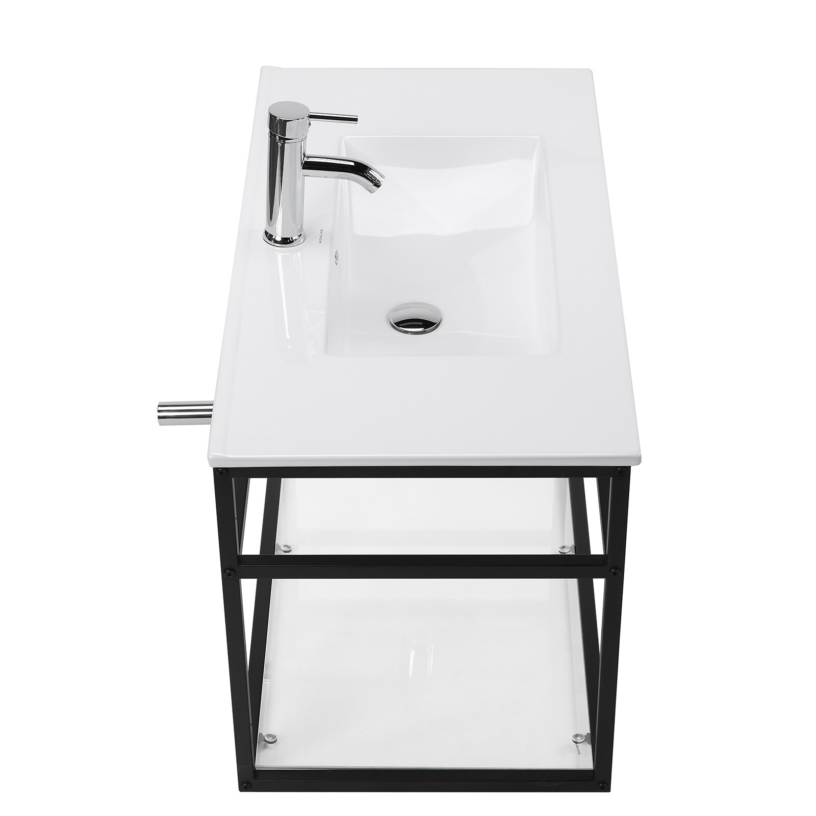36” Bathroom Vanity Set Wall mounted Cabinet Floating Vanity Minimalist Style