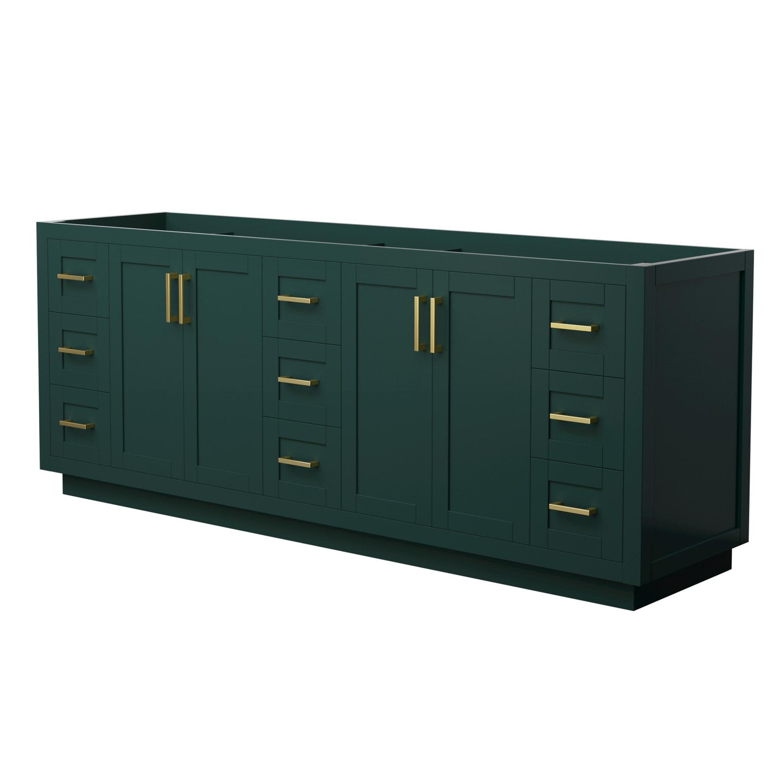 Wyndham Collection WCF2929-84D-CX-MXX Miranda 84″ Double – Green / Brushed Gold