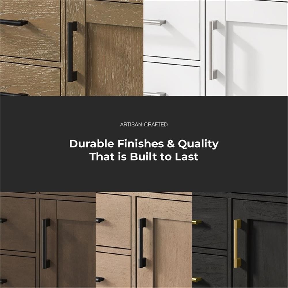 Pemberly Row 48″ Bathroom Vanity in Sahara Birch with White Countertop