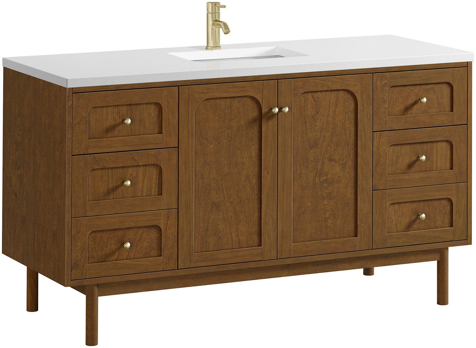 James Martin Vanities 545-V60S-1WZ Laurent 60″ Single Basin – Light Natural Oak