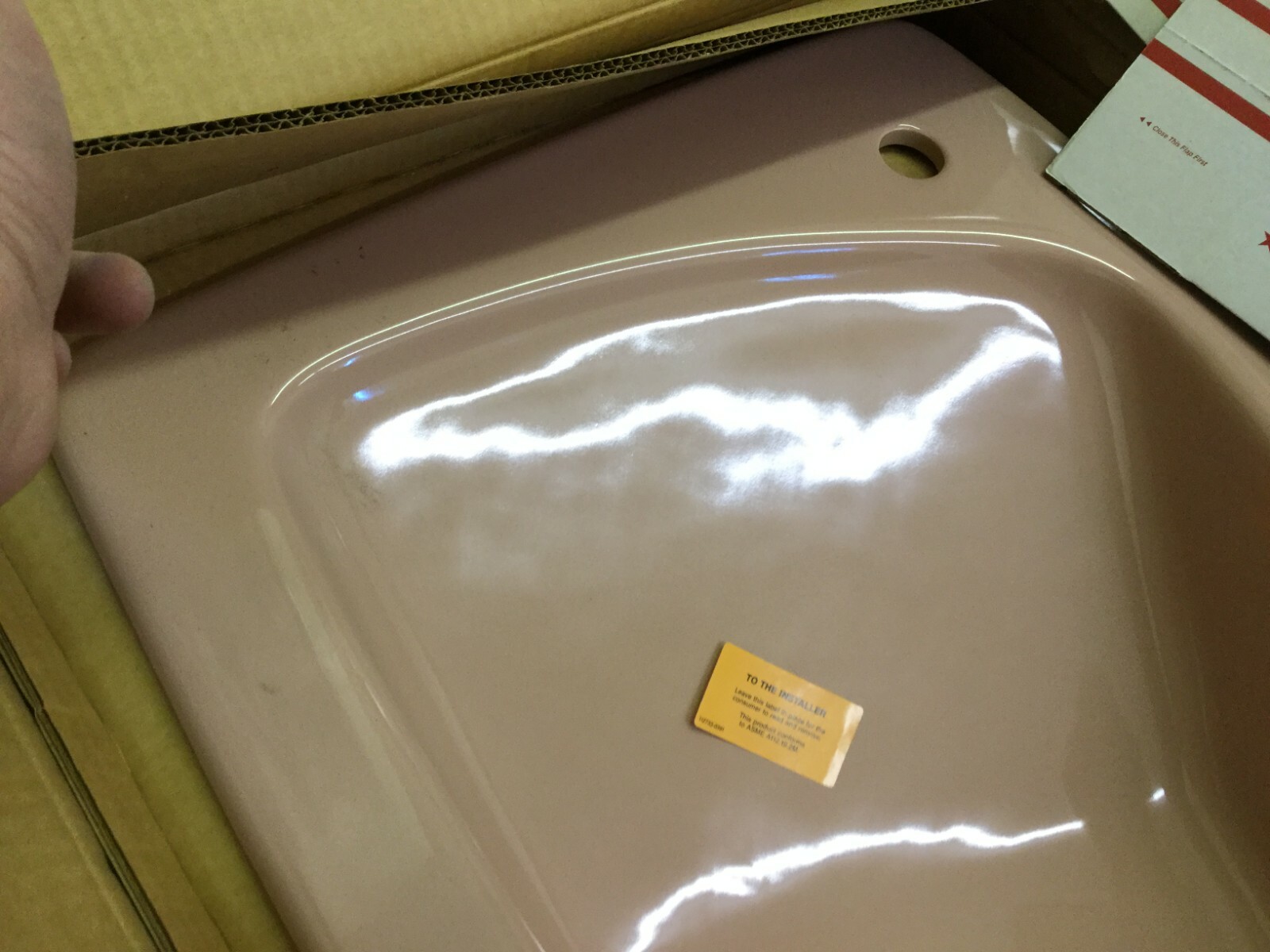 Kohler K-2170-8S-45 Lady Vanity 28″ Bathroom Sink SIDE SPRAY HOLE, WILD ROSE