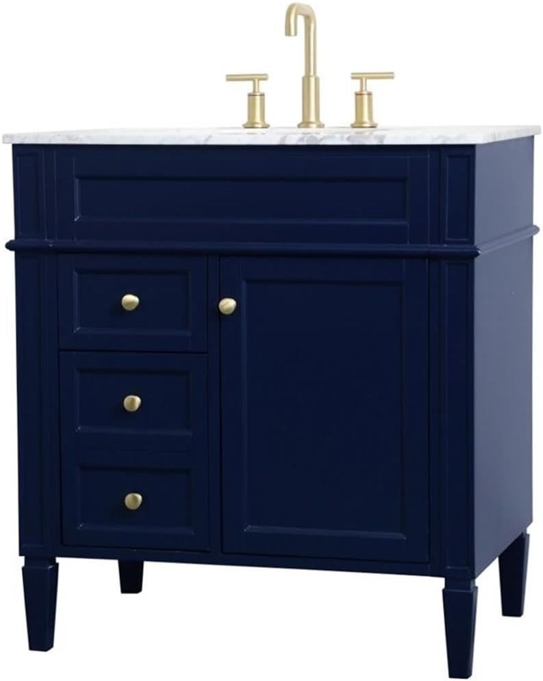 Elegant Lighting – VF12532BL – 32 Inch Single Bathroom Vanity in Blue