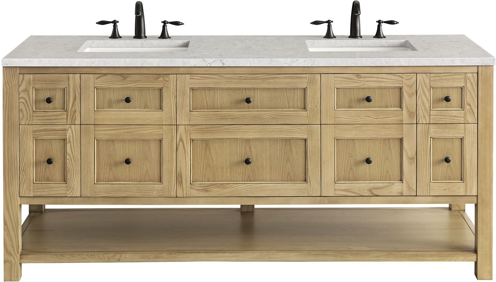 James Martin Vanities 330-V72-FEJP Breckenridge 72″ – Light Natural Oak