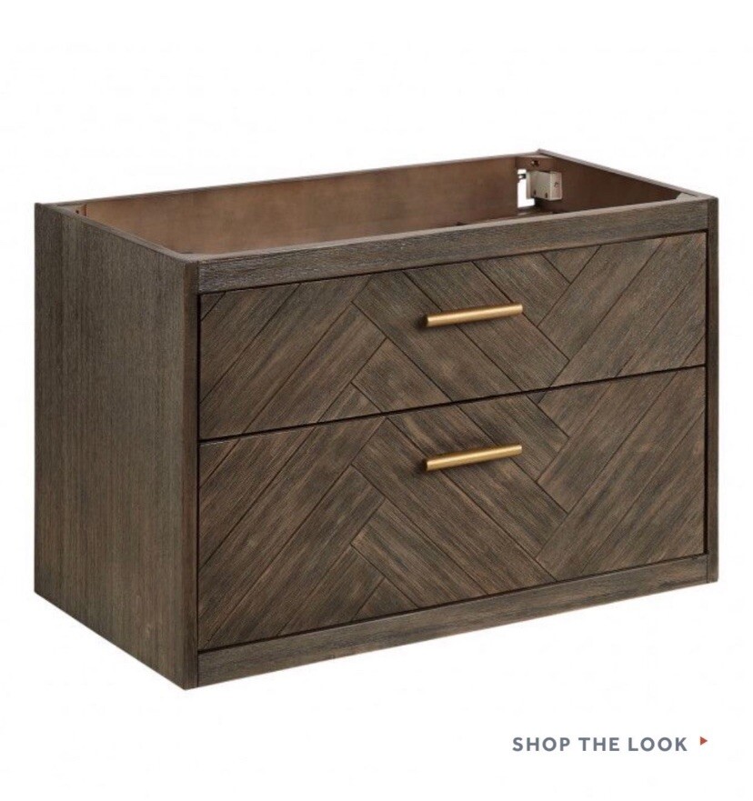 Bathroom Vanity set with mirror. *** Vessel Sink and Faucet No Included ***