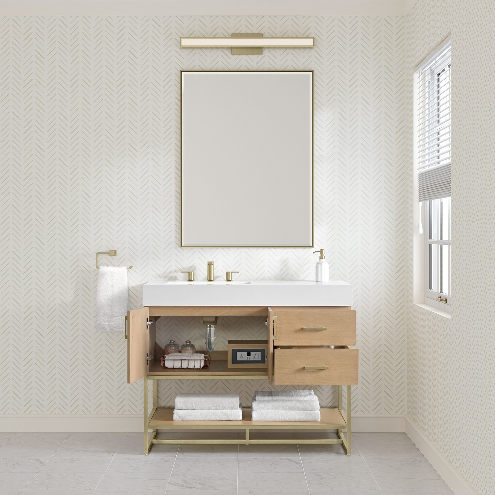 Miseno MV-MN521V42 Mauri 42″ – Warm Oak
