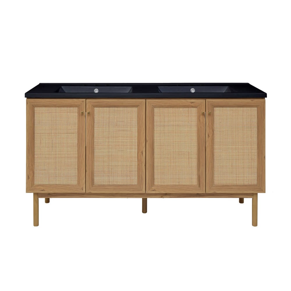 Swiss Madison SM-BV666D-3MB Classe 60″ – Golden Oak / Matte Black