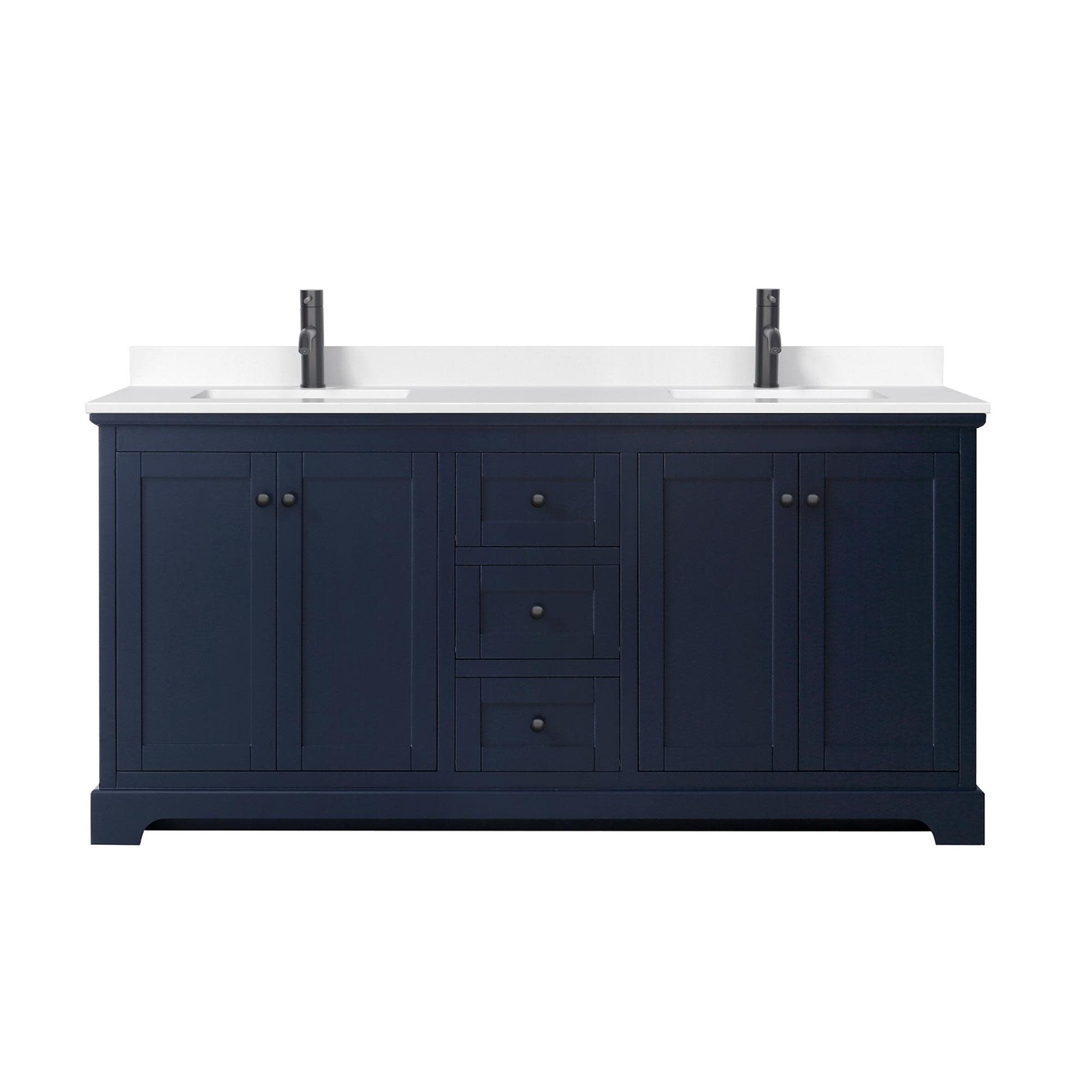 Wyndham Collection WCV232372D-VCA-MXX Avery 72″ – White / Carrara Cultured