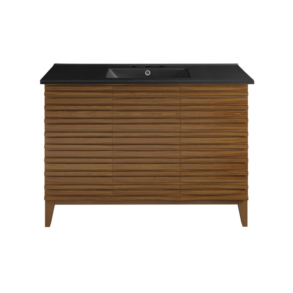 Swiss Madison SM-BV557-3 Cascade 48″ – Black Oak / Matte Black