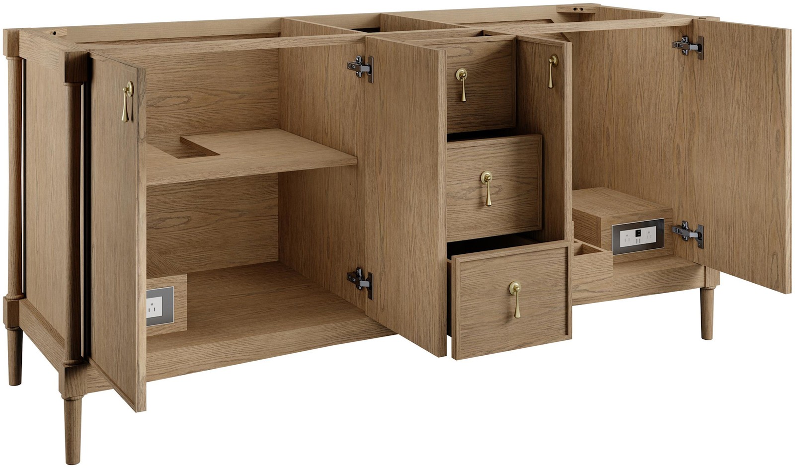 James Martin Vanities D680-V72-3CAR Kinnsden 72″ – Sable Oak