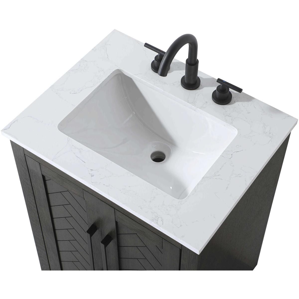 Elegant Lighting VF29024CO Chase Vanity Chocolate Oak