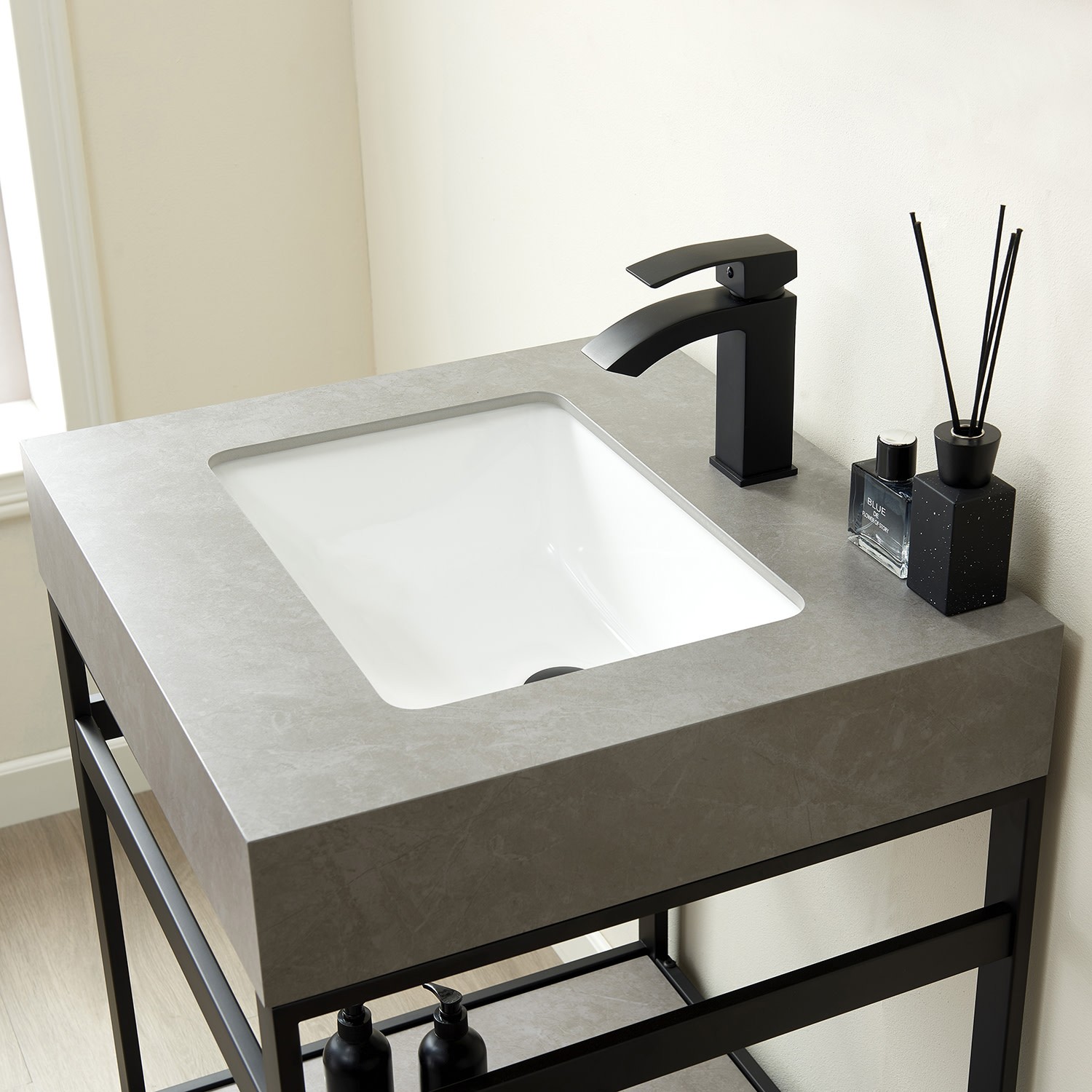 Miseno MV702524-NM Funes 24″ – Matte Black / Gray