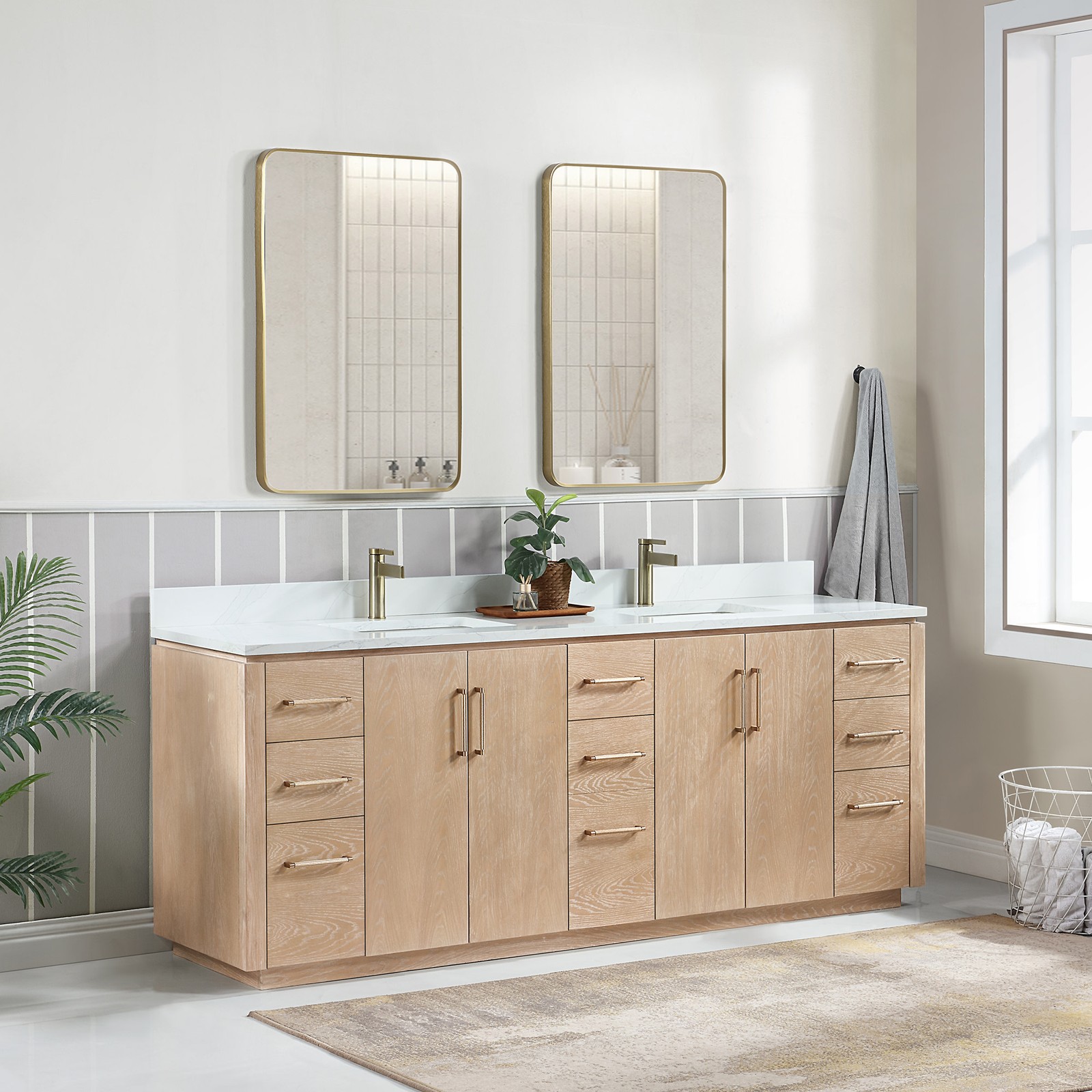 Miseno MV-NM-705784 San 84″ – Natural Walnut / White Grain