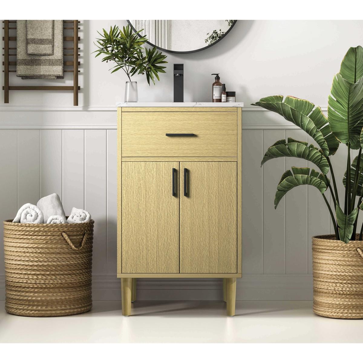 Elegant Lighting VF25020MHB Chandler Vanity Honey Brown