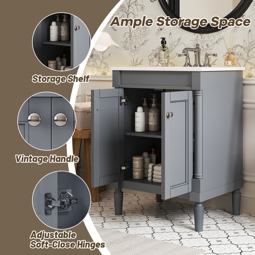 Bathroom Vanity W Top Sink Bathroom Storage Cabinet Single Sink Bathroom Vanity