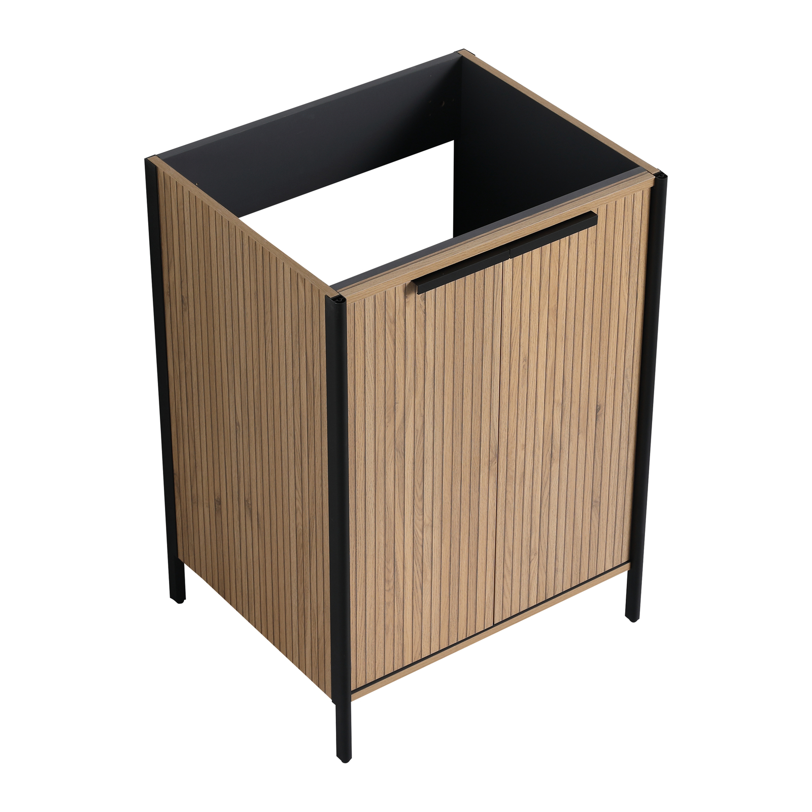 24″ Plywood Freestanding Bathroom Vanity Without Sink Top Included With Doors