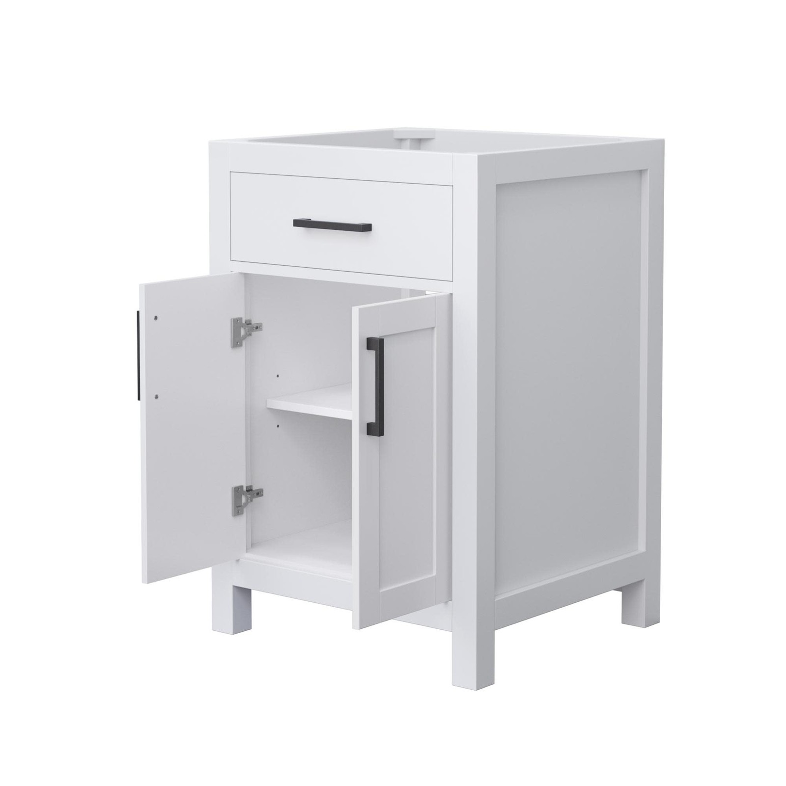 Wyndham Collection WCG242424S-CX-MXX Beckett 24″ Single – White / Brushed Gold