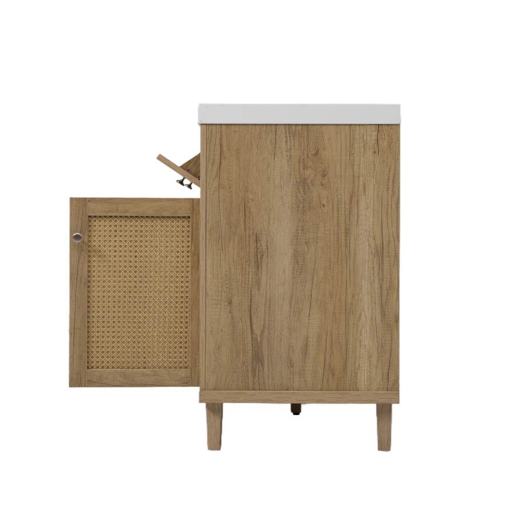 60 Inch Bathroom Vanity with Double Sink ( SMC Sink ), Large Storage Space