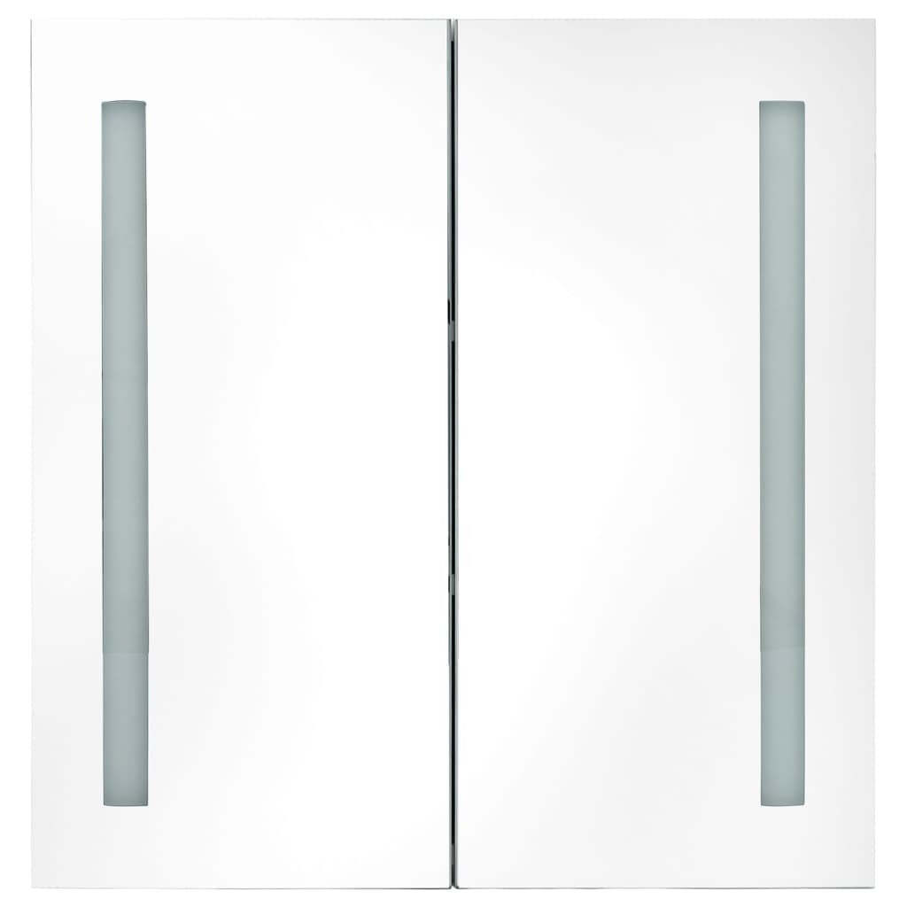 LED Bathroom Mirror Cabinet Shining White 24.4″x5.5″x23.6″