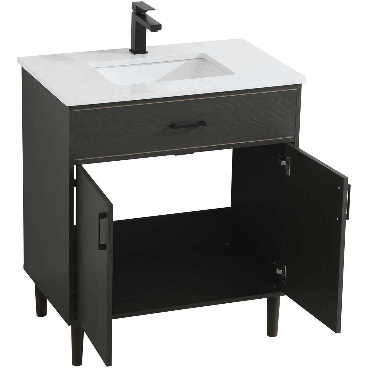 Elegant Lighting VF25030MMB Chandler Vanity Mocha Brown