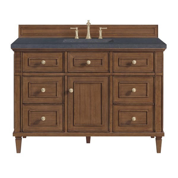 48″ James Martin Lorelai 424-V48-WLT-3CSP Vanity Cabinet Charcoal Soapstone Top