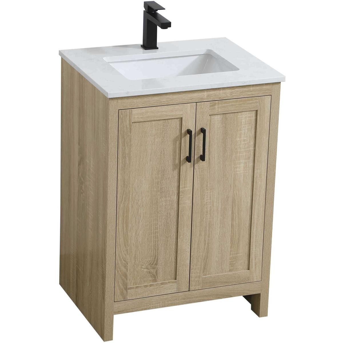 Elegant Lighting VF25124MW Finnley Vanity Mango Wood