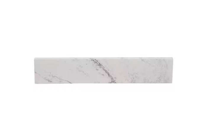 H D 18 in. W Cultured Marble Vanity Sidesplash in Lunar