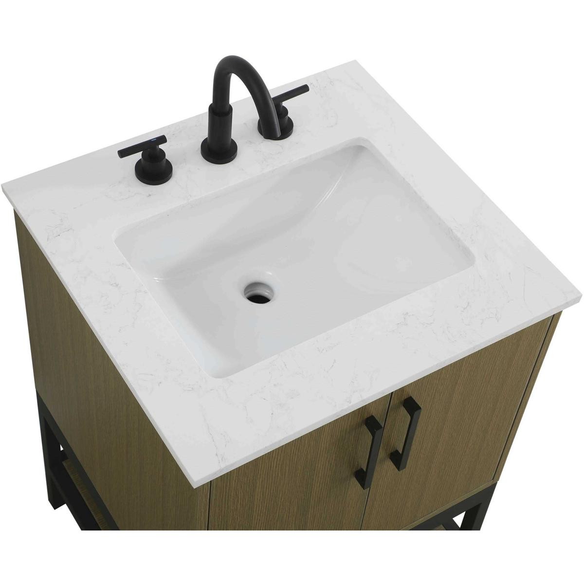 Elegant Lighting VF60724MCB Lennox Vanity Chestnut Brown