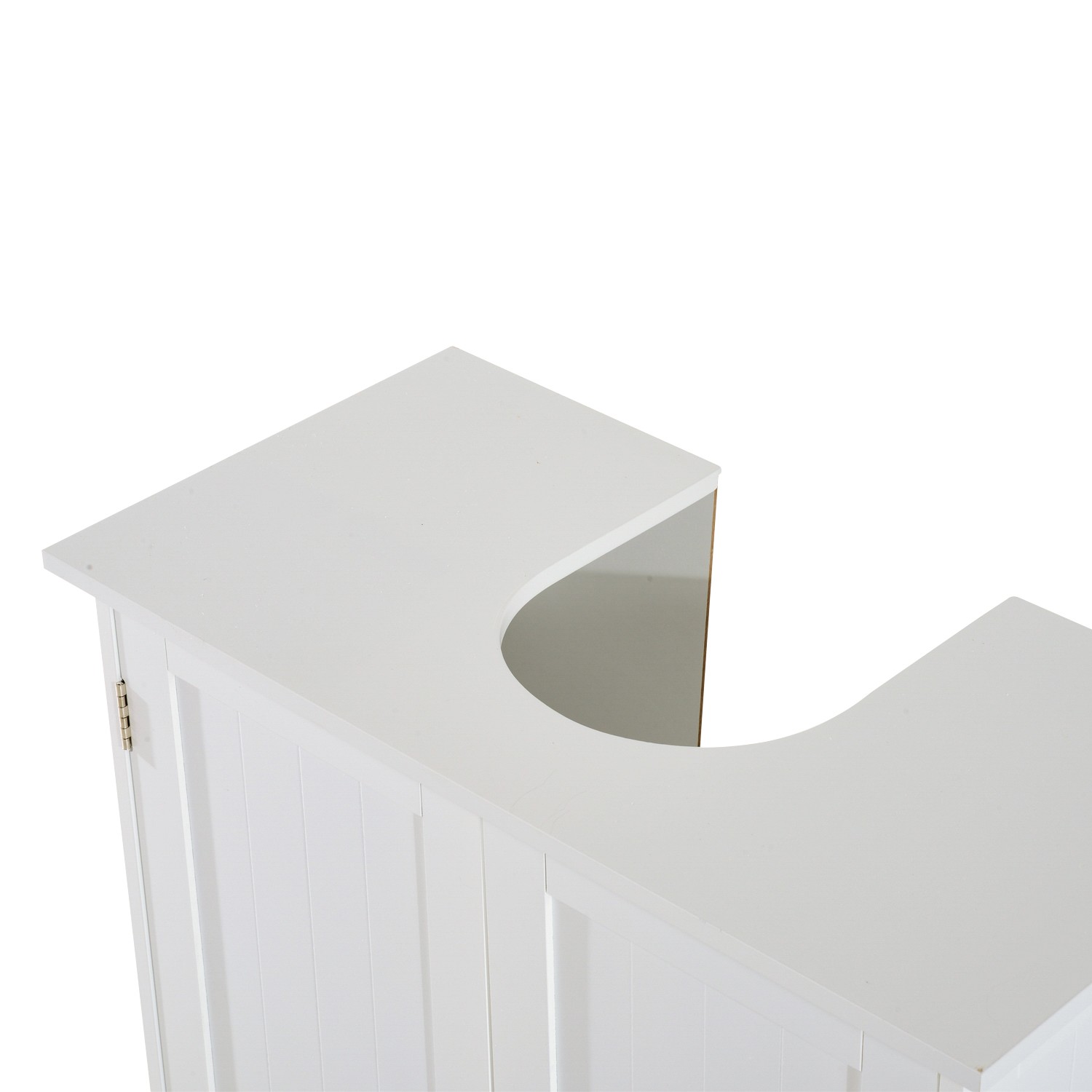 24″ Under Sink Storage Cabinet with 2 Doors and Shelves Bathroom Pedestal Sink